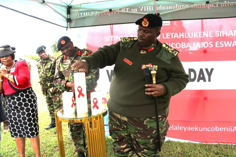 URC-DoD Eswatini Project Commemorates World AIDS Day with Umbutfo Eswatini Defence Force