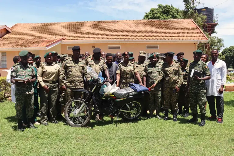DoD Uganda URC Project Donates Motorcycles to Uganda Peoples’ Defence Forces